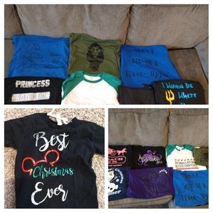 Mom Disney custom made lot of shirts xxl